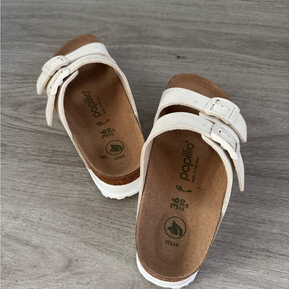 Birkenstock White Double-Strap Sandals (Like New) - Picture 3 of 3